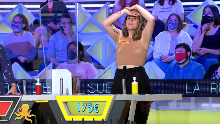 Nuria en La Ruleta de la Suerte