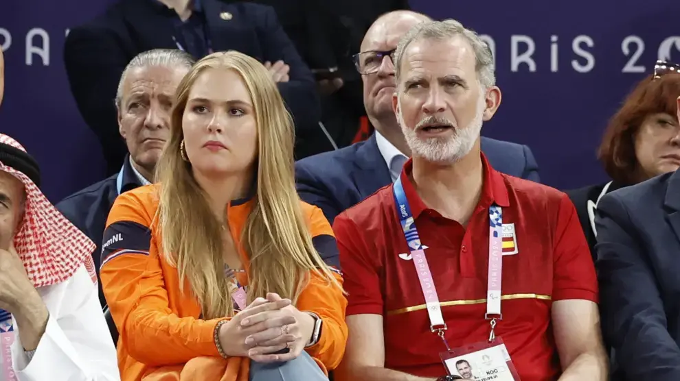 Amalia de Holanda y Felipe VI, muy unidos en los JJOO de París 1