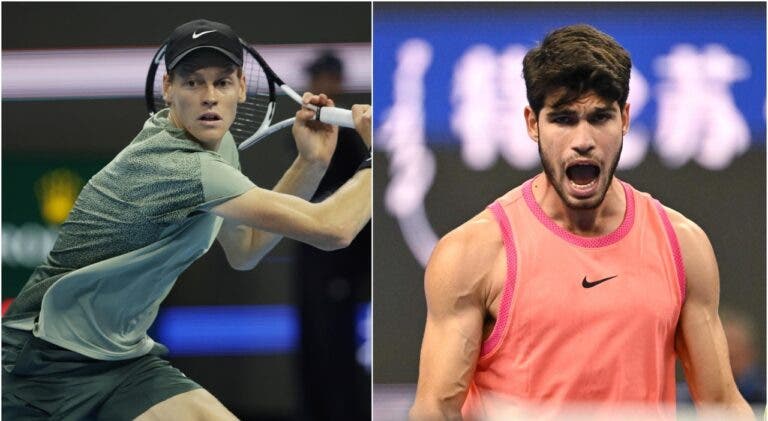 Jannik Sinner y Carlos Alcaraz se enfrentan hoy en la final del ATP 500 de Pekín